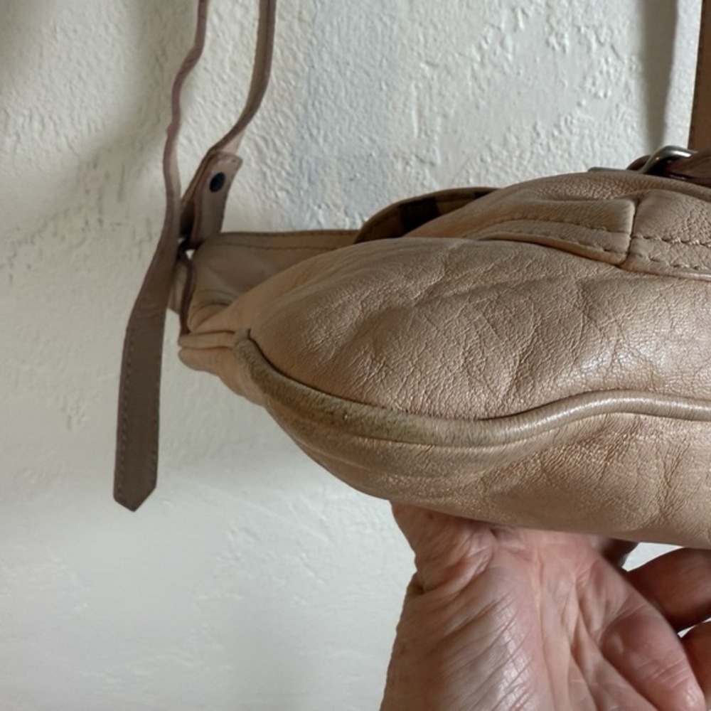 Auth BURBERRY Pink Leather Messenger Crossbody Bag Nova Check Lining Pockets Zip - Picture 11 of 14